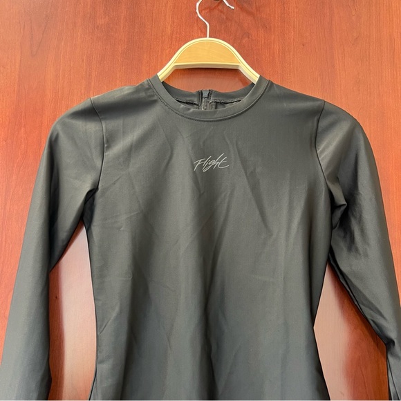 Jordan Essentials Women's Bodysuit Size Small Long Sleeves Back Zipper Tight Fit - Picture 10 of 15